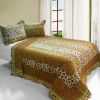 [Golden Time] Cotton 3PC Vermicelli-Quilted Printed Quilt Set (Full/Queen Size)