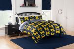 Michigan Wolverines  Rotary Queen Bed In a Bag Set