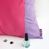 Onitiva [Pink Lady] Knitted Fabric Patch Work Pillow Cushion Floor Cushion (19.7 by 19.7 inches)