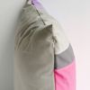 Onitiva [Pink Lady] Knitted Fabric Patch Work Pillow Cushion Floor Cushion (19.7 by 19.7 inches)