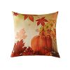 1Pcs Throw Pillow Covers Wear-resistant Dust-proof Linen Halloween Pumpkin Print Throw Cushion Home Office Hotel Decoration