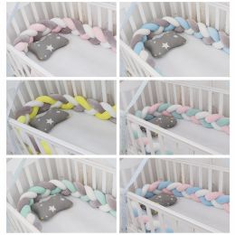 Soft Knot Pillow Bed Surround Protection Knot Cotton Pad Pillow Cushion for Sofa Bed Living Room Bedroom Decor (Color: Gray/White/Blue-Bundle, size: 3.3FT)