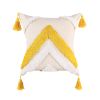 Boho Tufted Pillow Cover 18 x 18 Inches 1/2PCS Throw Pillowcase Handmade Colorful Decorative Cushion Case with Tassel for Sofa Couch Chair Bed
