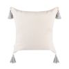 Boho Tufted Pillow Cover 18 x 18 Inches 1/2PCS Throw Pillowcase Handmade Colorful Decorative Cushion Case with Tassel for Sofa Couch Chair Bed