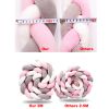 Soft Knot Pillow Bed Surround Protection Knot Cotton Pad Pillow Cushion for Sofa Bed Living Room Bedroom Decor