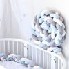 Soft Knot Pillow Bed Surround Protection Knot Cotton Pad Pillow Cushion for Sofa Bed Living Room Bedroom Decor