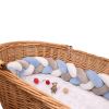 Soft Knot Pillow Bed Surround Protection Knot Cotton Pad Pillow Cushion for Sofa Bed Living Room Bedroom Decor