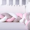 Soft Knot Pillow Bed Surround Protection Knot Cotton Pad Pillow Cushion for Sofa Bed Living Room Bedroom Decor