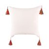 Boho Tufted Pillow Cover 18 x 18 Inches 1/2PCS Throw Pillowcase Handmade Colorful Decorative Cushion Case with Tassel for Sofa Couch Chair Bed