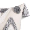 Boho Tufted Pillow Cover 18 x 18 Inches 1/2PCS Throw Pillowcase Handmade Colorful Decorative Cushion Case with Tassel for Sofa Couch Chair Bed