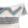 Boho Tufted Pillow Cover 18 x 18 Inches 1/2PCS Throw Pillowcase Handmade Colorful Decorative Cushion Case with Tassel for Sofa Couch Chair Bed