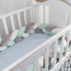Soft Knot Pillow Bed Surround Protection Knot Cotton Pad Pillow Cushion for Sofa Bed Living Room Bedroom Decor
