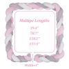 Soft Knot Pillow Bed Surround Protection Knot Cotton Pad Pillow Cushion for Sofa Bed Living Room Bedroom Decor