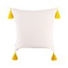 Boho Tufted Pillow Cover 18 x 18 Inches 1/2PCS Throw Pillowcase Handmade Colorful Decorative Cushion Case with Tassel for Sofa Couch Chair Bed