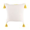 Boho Tufted Pillow Cover 18 x 18 Inches 1/2PCS Throw Pillowcase Handmade Colorful Decorative Cushion Case with Tassel for Sofa Couch Chair Bed