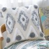 Boho Tufted Pillow Cover 18 x 18 Inches 1/2PCS Throw Pillowcase Handmade Colorful Decorative Cushion Case with Tassel for Sofa Couch Chair Bed