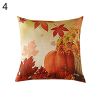 1Pcs Throw Pillow Covers Wear-resistant Dust-proof Linen Halloween Pumpkin Print Throw Cushion Home Office Hotel Decoration