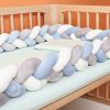 Soft Knot Pillow Bed Surround Protection Knot Cotton Pad Pillow Cushion for Sofa Bed Living Room Bedroom Decor