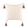 Boho Tufted Pillow Cover 18 x 18 Inches 1/2PCS Throw Pillowcase Handmade Colorful Decorative Cushion Case with Tassel for Sofa Couch Chair Bed