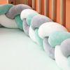 Soft Knot Pillow Bed Surround Protection Knot Cotton Pad Pillow Cushion for Sofa Bed Living Room Bedroom Decor