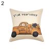 1Pcs Throw Pillow Covers Wear-resistant Dust-proof Linen Halloween Pumpkin Print Throw Cushion Home Office Hotel Decoration