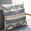 Boho Tufted Pillow Cover 18 x 18 Inches 1/2PCS Throw Pillowcase Handmade Colorful Decorative Cushion Case with Tassel for Sofa Couch Chair Bed