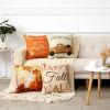 1Pcs Throw Pillow Covers Wear-resistant Dust-proof Linen Halloween Pumpkin Print Throw Cushion Home Office Hotel Decoration